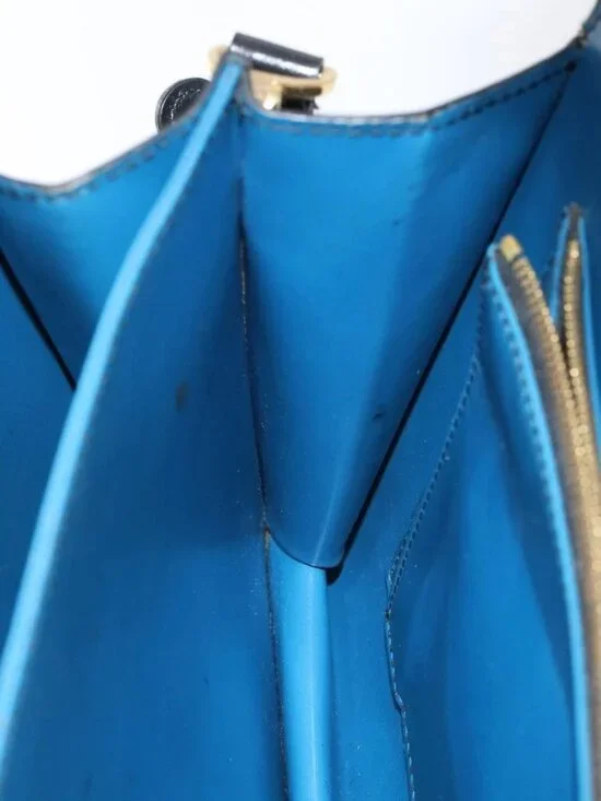 LOUIS VUITTON Epi Bicolor Free Run Shoulder Bag Black Blue M52415 LV Auth 79972 - Picture 14 of 16